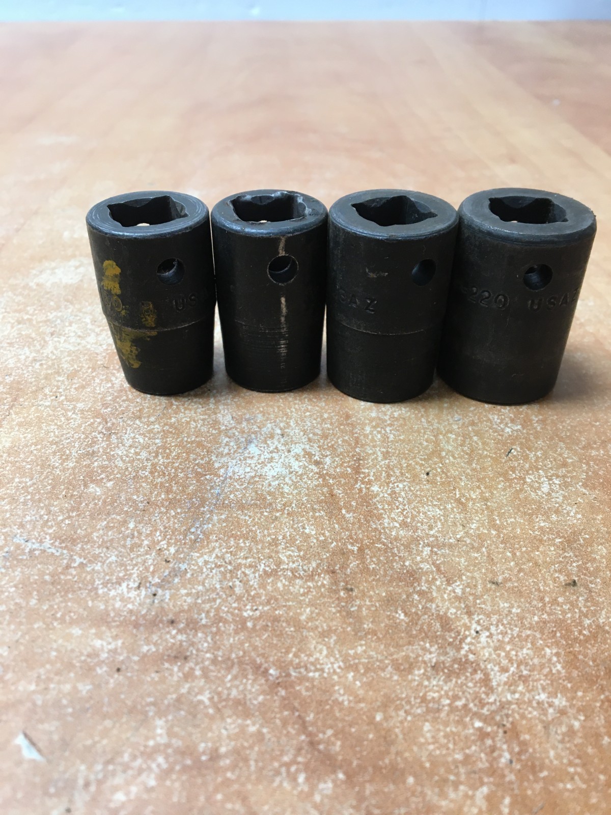 Snap On 1/2″ Drive 4pc Shallow Impact Socket Set 1/2 to 11/16″ P220 P200 P180 P