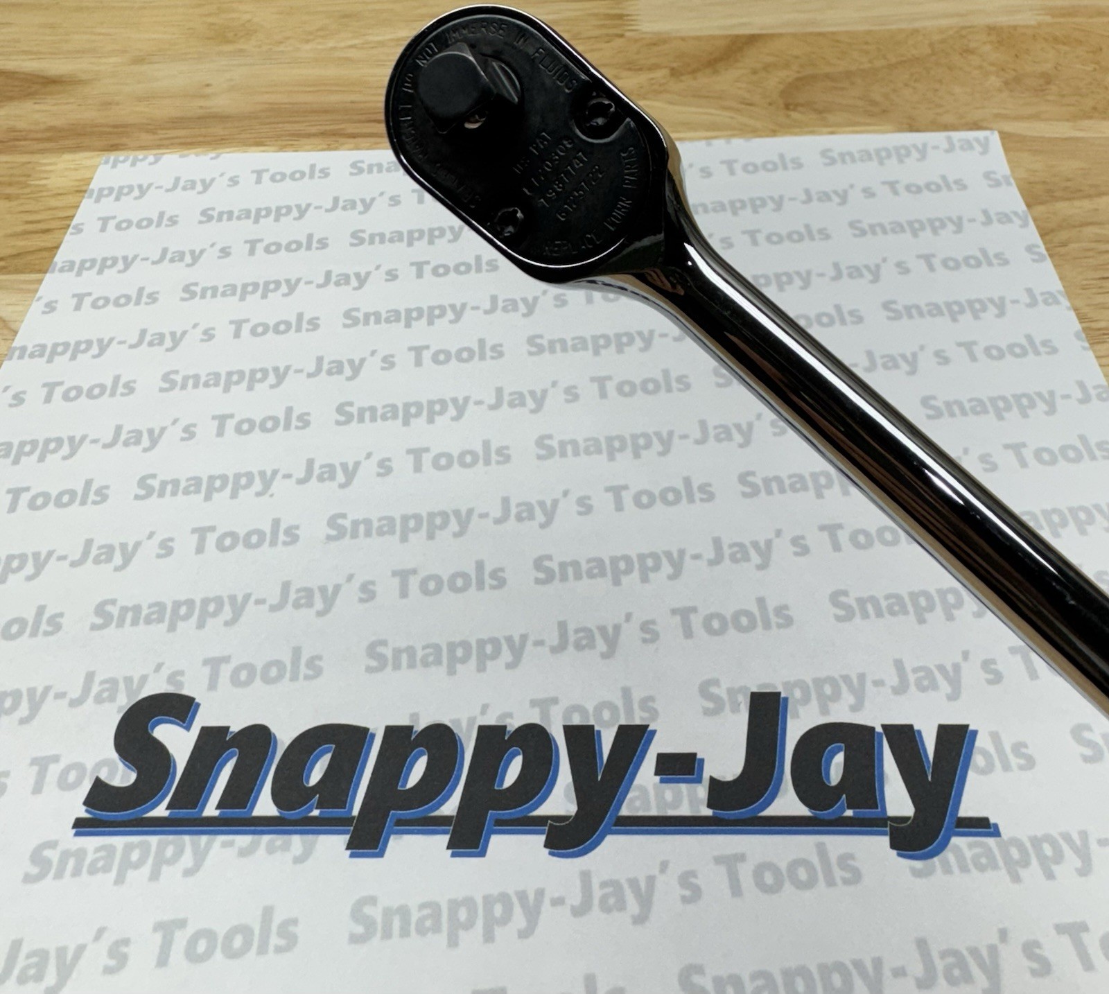 Snap-on Tools USA NEW 3/8″ Drive CLASSIC BLUE Hard Handle LONG Ratchet FHLD80
