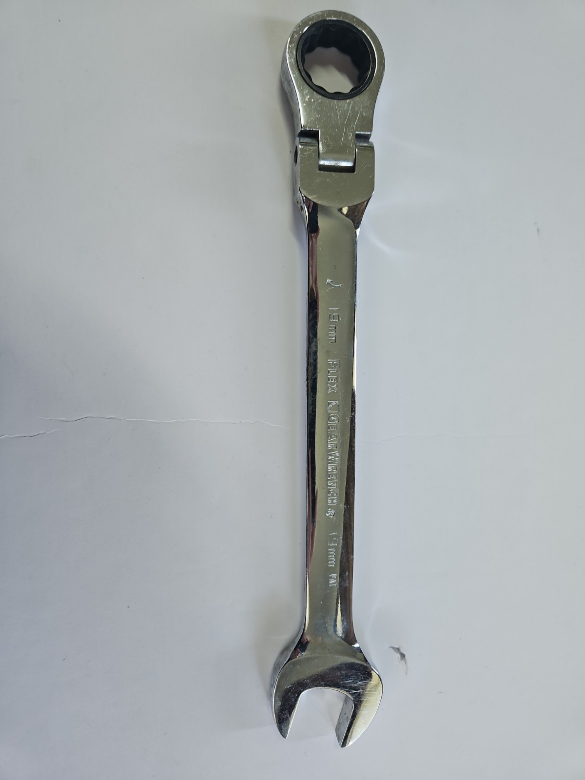 Gearwrench Tools 19mm Metric Flex Head Ratcheting Combination Wrench 12 Point