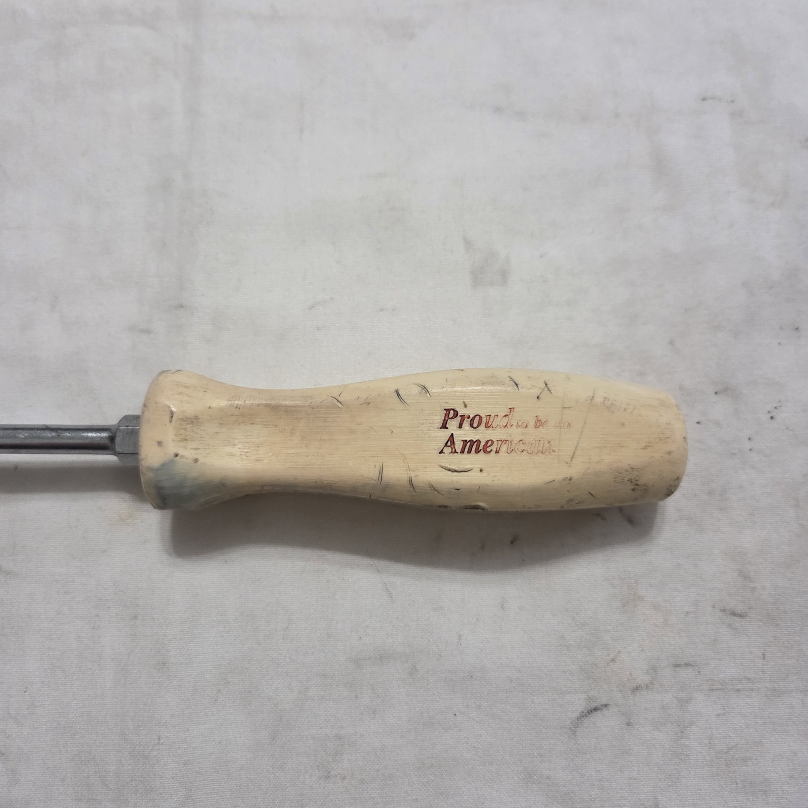 Snap-on SDD4 1/4″ Flat Slotted «Proud to be an American» Screwdriver White USA