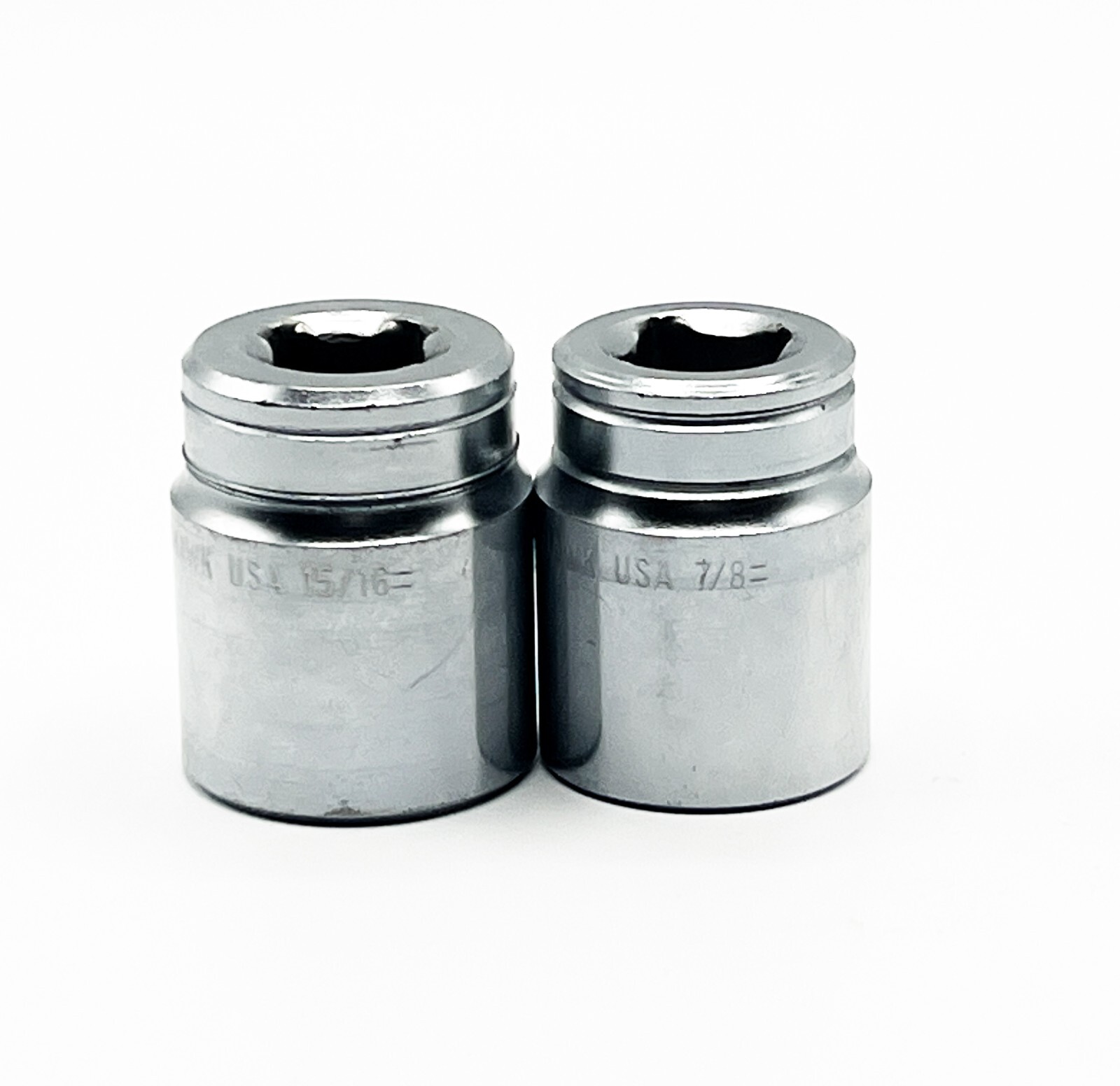 Blackhawk Tools 1/2″ Drive 12 Point 7/8″ + 15/16″ SAE Sockets {40128 + 40130}