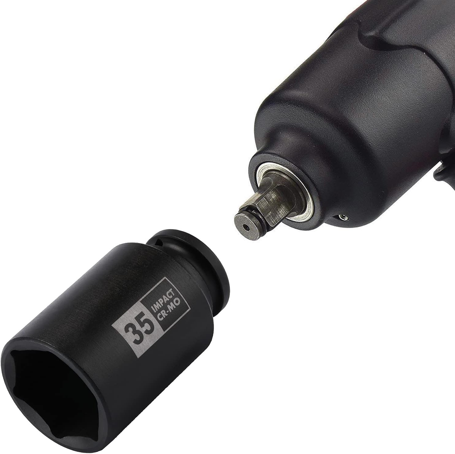 9PCS 1/2 Inch Drive Deep Impact Socket Set, 29-38MM, Spindle Axle Nut Sockets, M