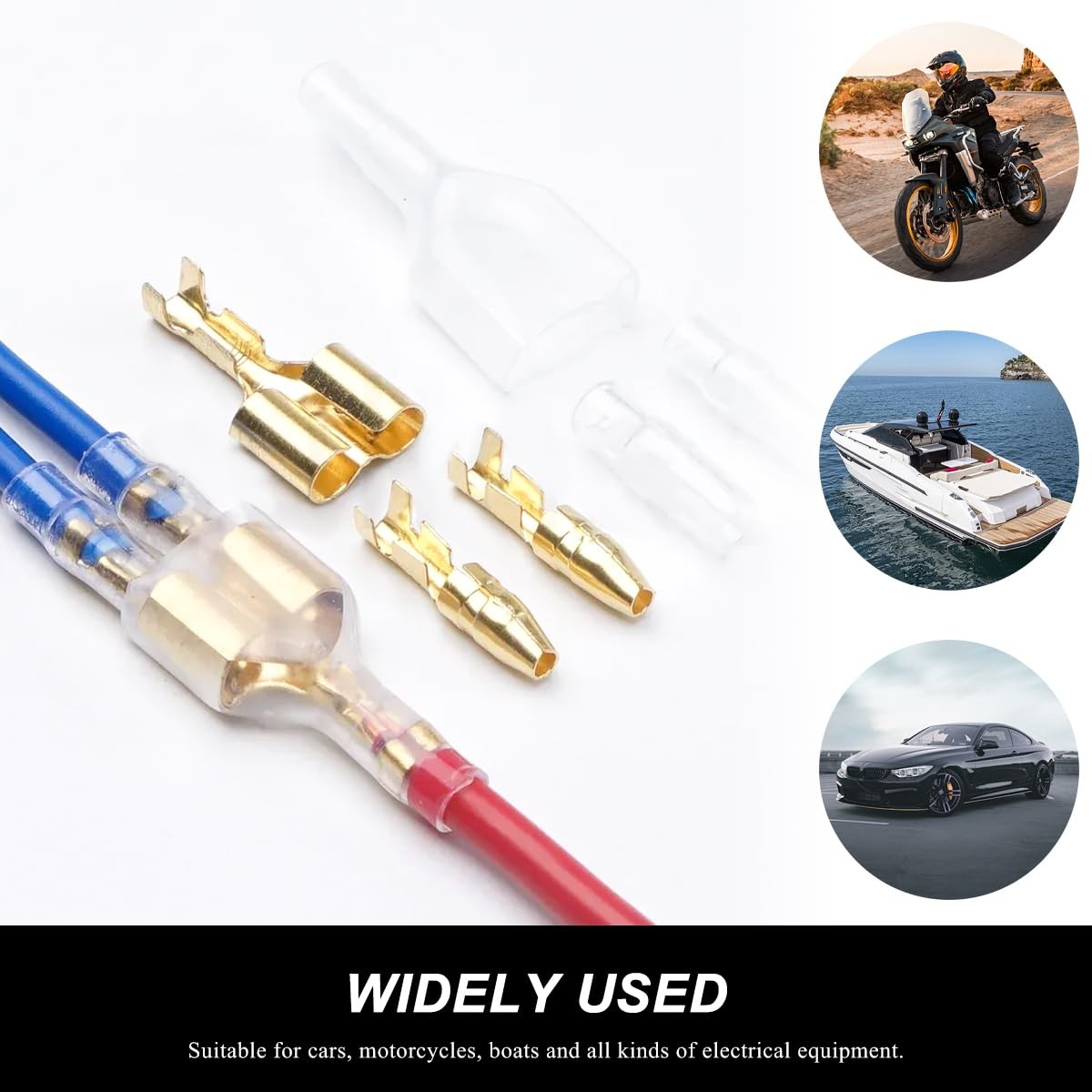 MTRPS 320PCS Double Bullet Wire Connectors, 3.9mm 3.5mm Male & Female Bullet…