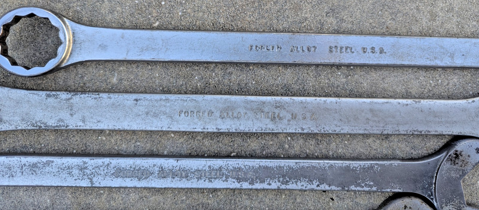 New Britain Combination Wrench SAE 1-5/18″ / 1-7/16″ / 1-3/8″ / 1-1/2″ Lot of 4