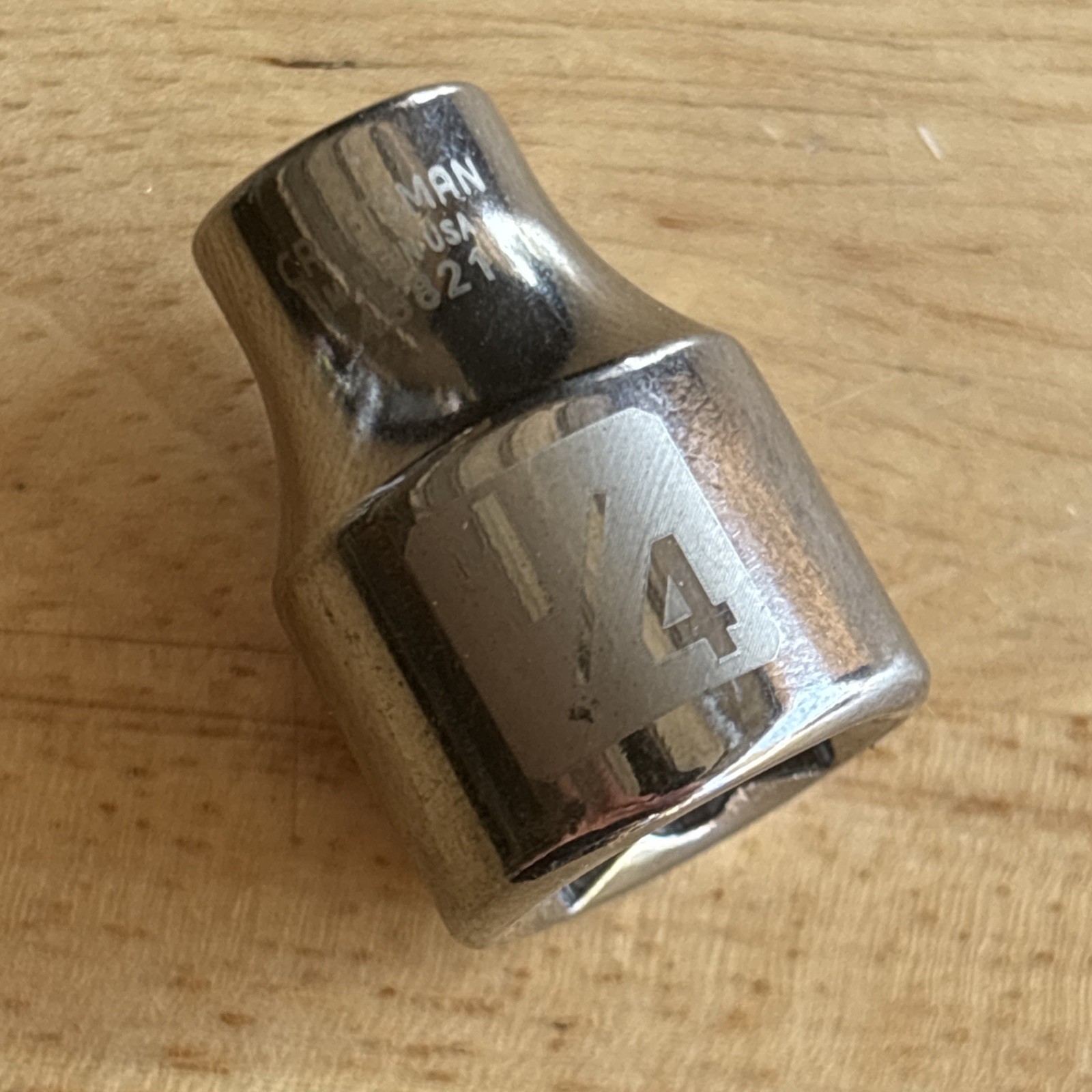 Craftsman 1/4″ Shallow Socket 3/8″ Drive 6 Point Easy Read 45821 USA READ!