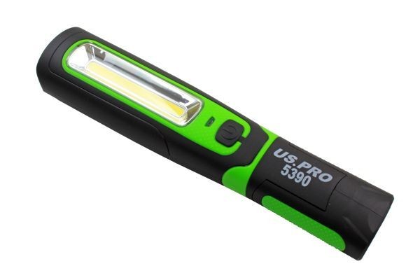 US Pro COB Inspection Work Light Lamp & LED Torch Super Bright Rechargeable