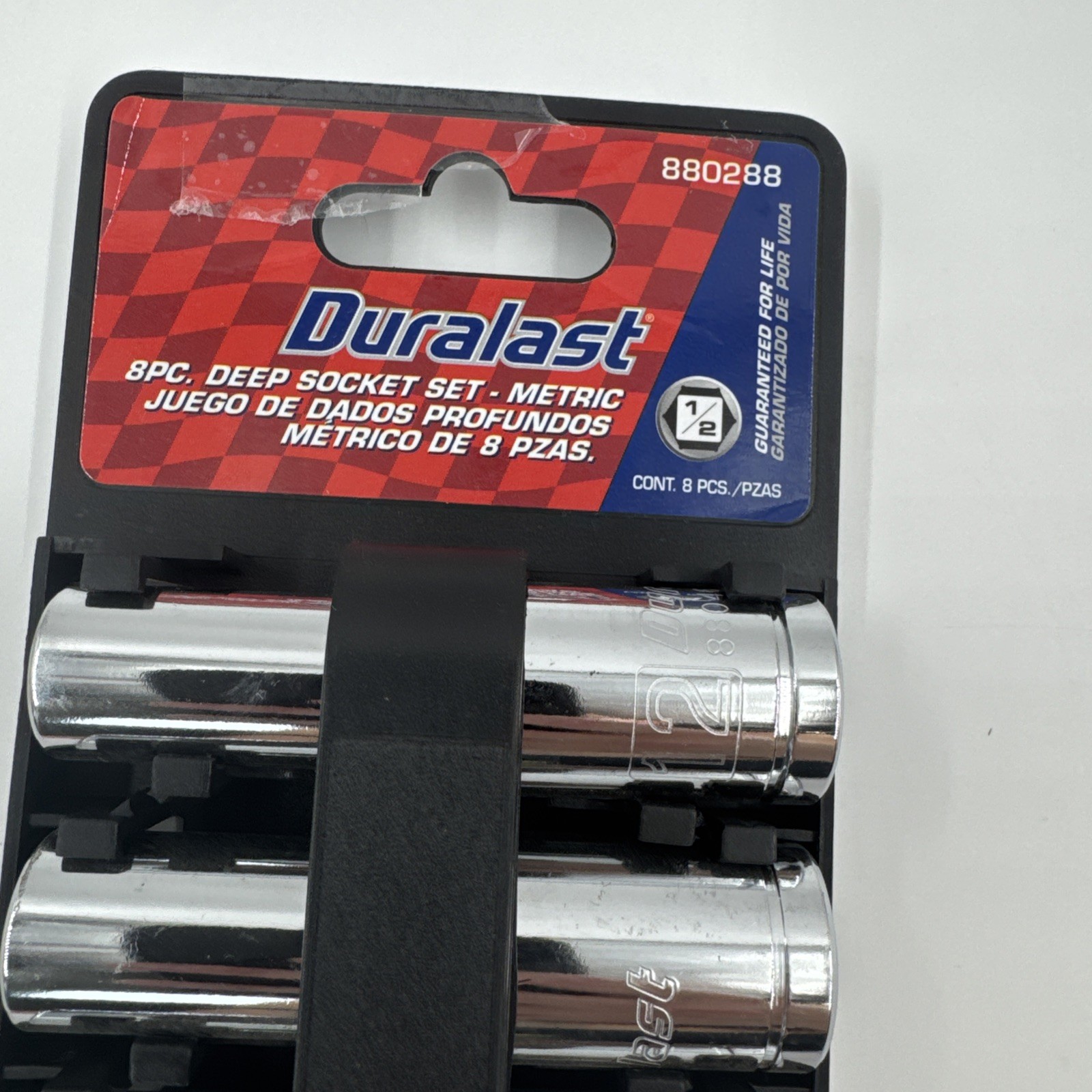 Duralast 1/2″ Drive Deep Socket Set Metric & SAE 16 Pieces