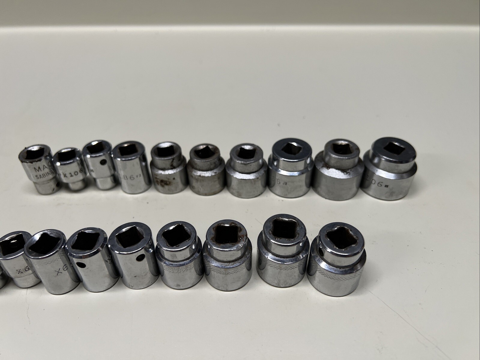 Mac X Series 3/8″ Drive Shallow Metric & SAE Sets 6-19MM & 1/4″-15/16″ USA #7E1