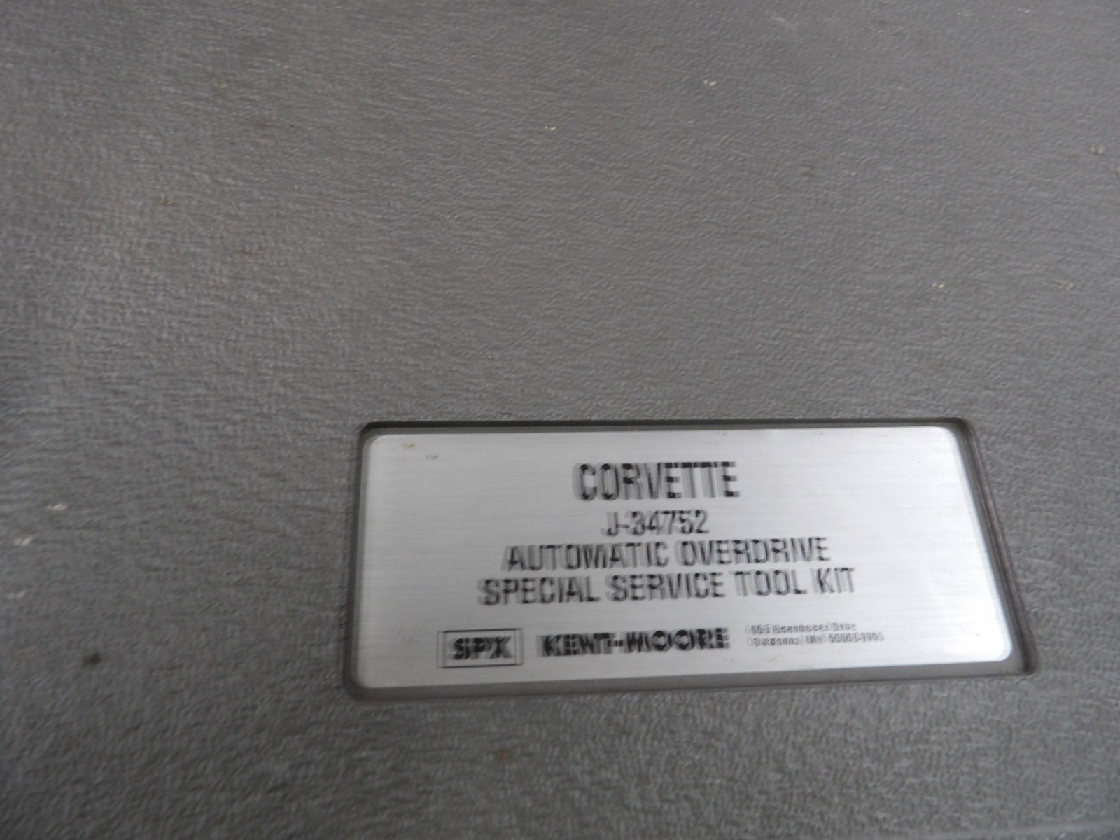 KENT MOORE TOOL J-34752 CORVETTE AUTOMATIC OVERDRIVE TOOL KIT-Sold As Is