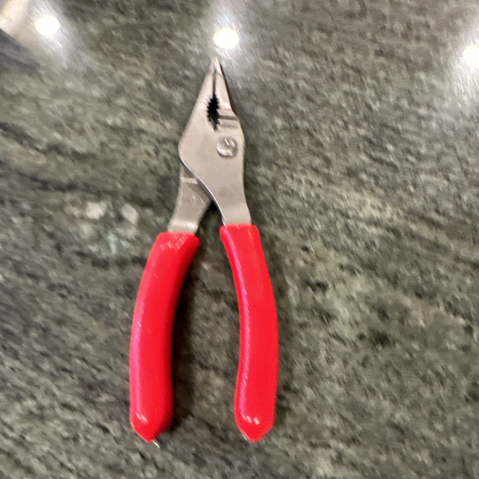 Snap On ln46acf 7” talon grip long nose slip joint pliers red