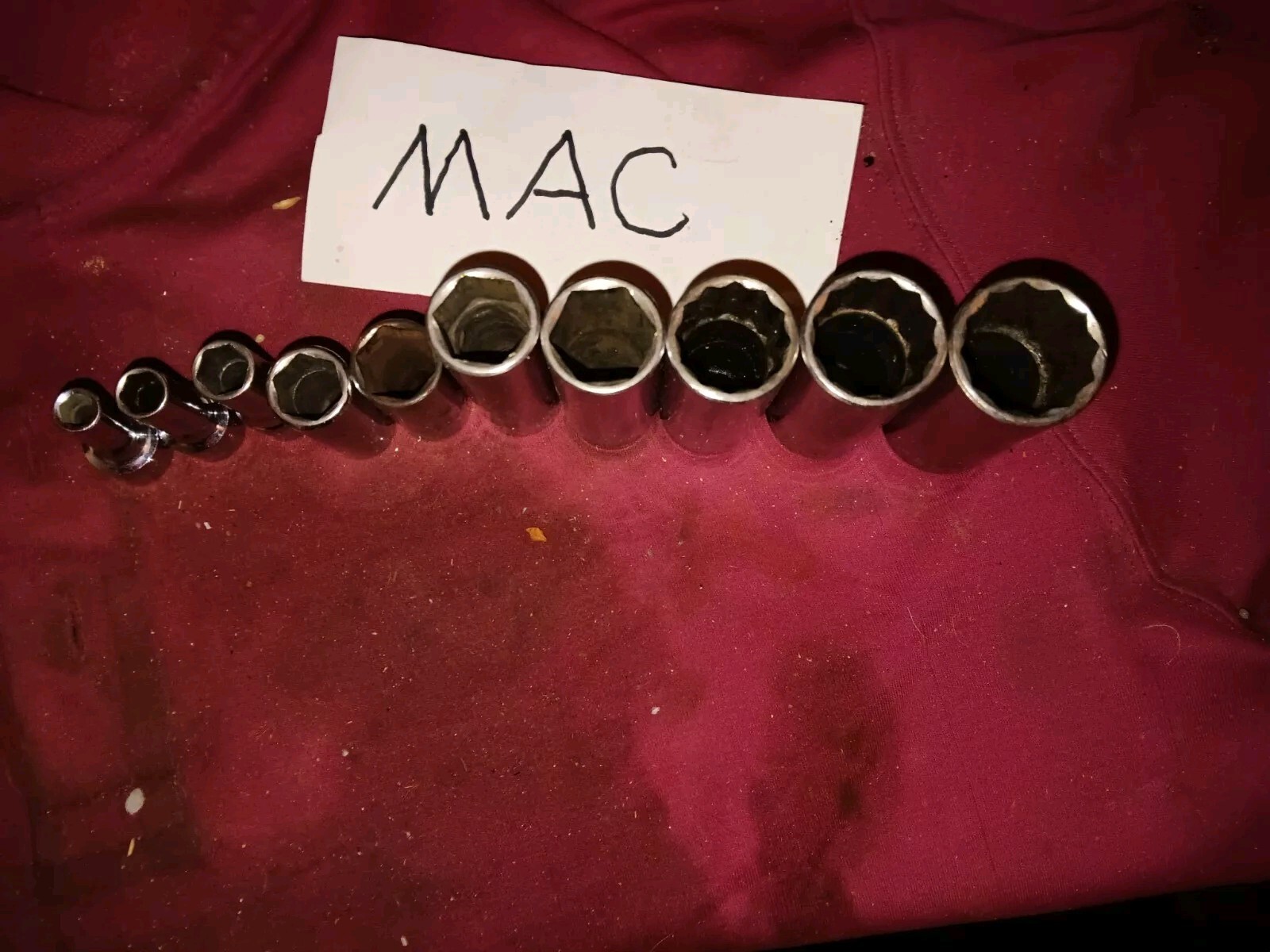 MAC 3/8″ Dr Deep Well Socket Set 10 Pcs 1/4″-7/8″