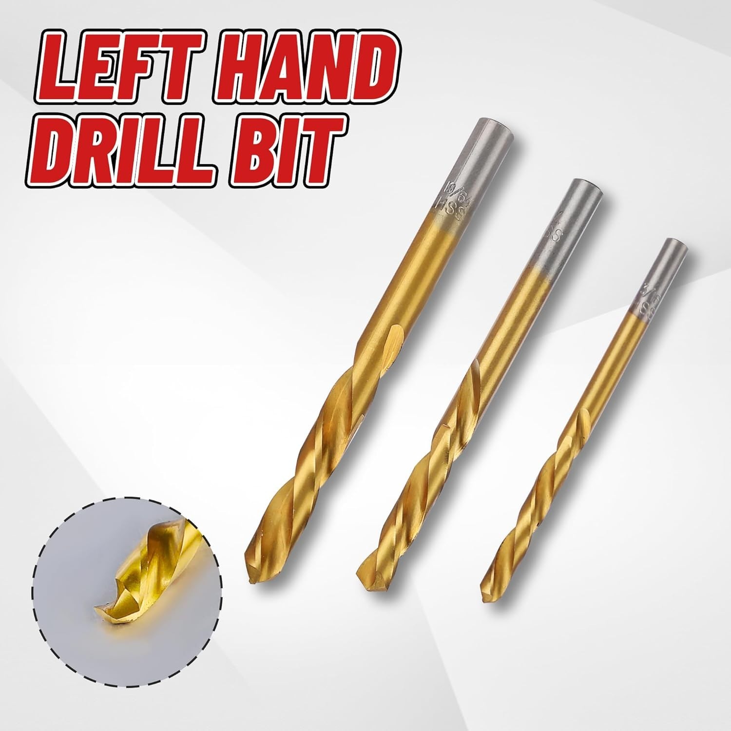 14 Pieces , Left Hand Drill Bits Set for Removing Stripped Screws and Broken …