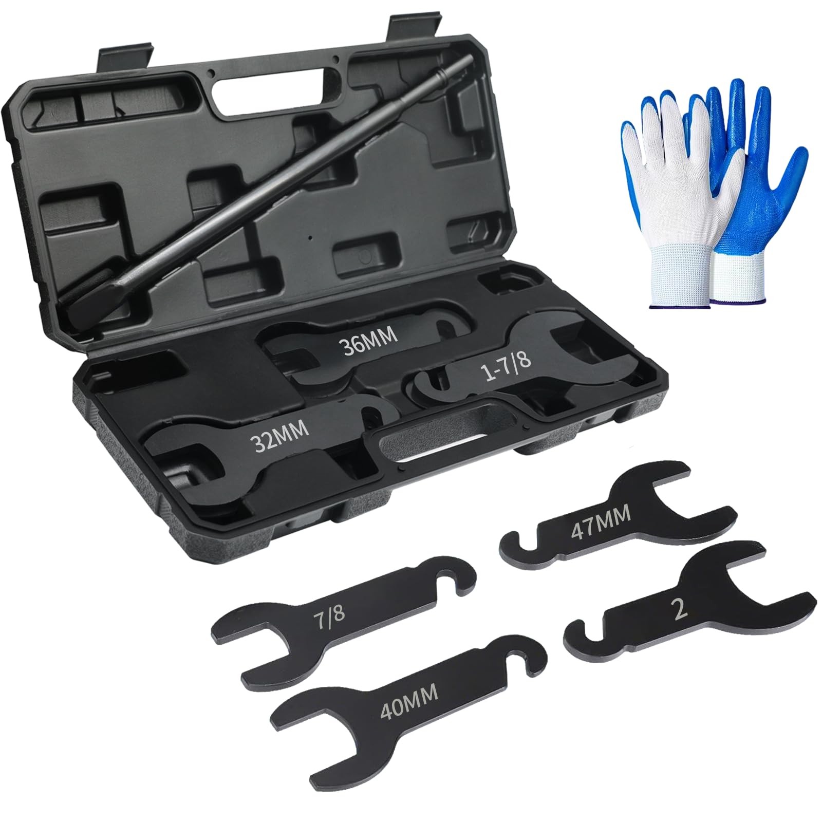 XiTuanYuan 8PCS Fan Clutch Removal Tool Kit, 43300 Pneumatic Black