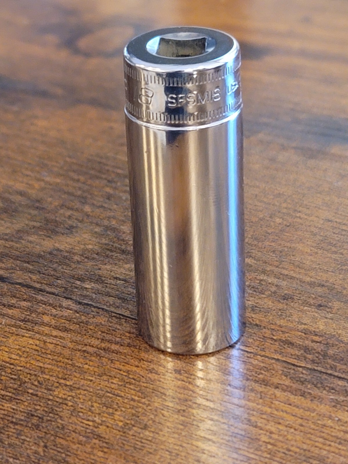 🦅 New Snap-On Tools SFSM18 18mm metric 3/8″ drive 6 point deep chrome socket 🦅