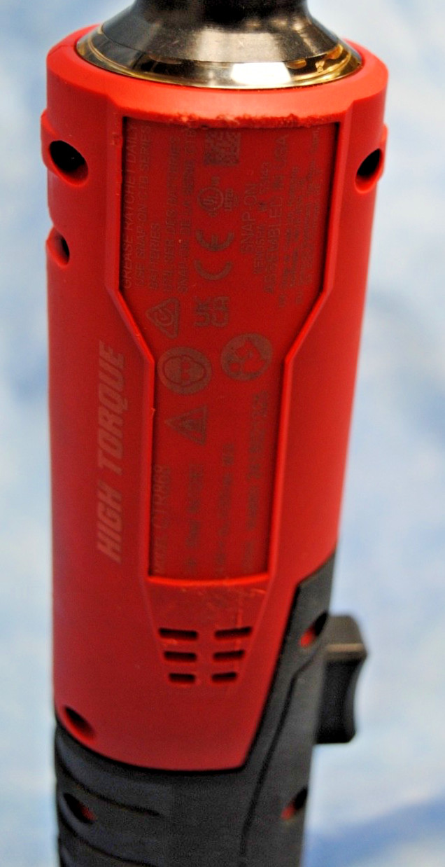 Snap-on CTR868GM High Torque Ratchet w/2.5Ah Battery 3/8” Drive Brushless