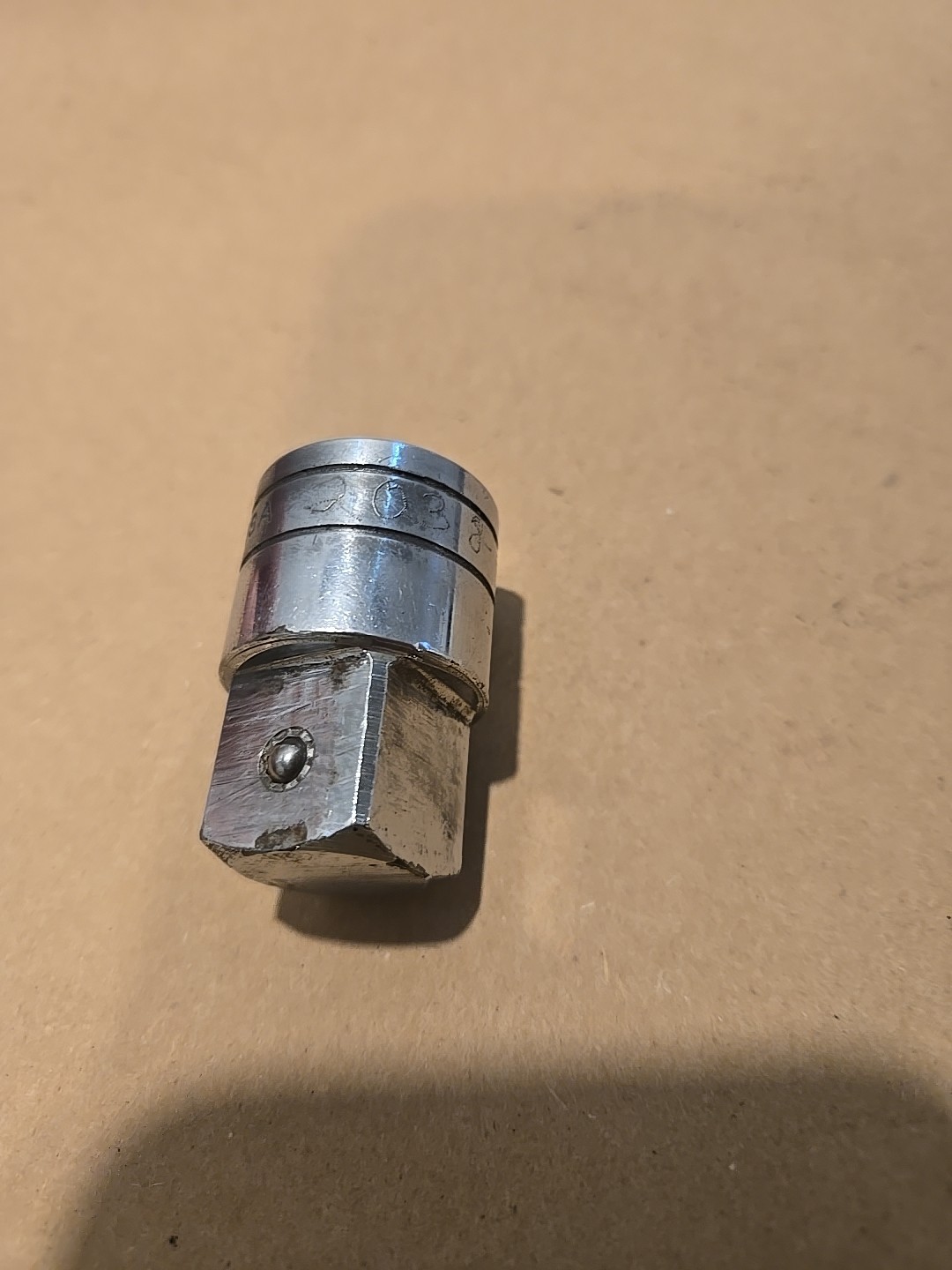 Snap On 1/2″ F To 3/4″ M Drive Chrome Locking Button Adaptor Socket USA LA12