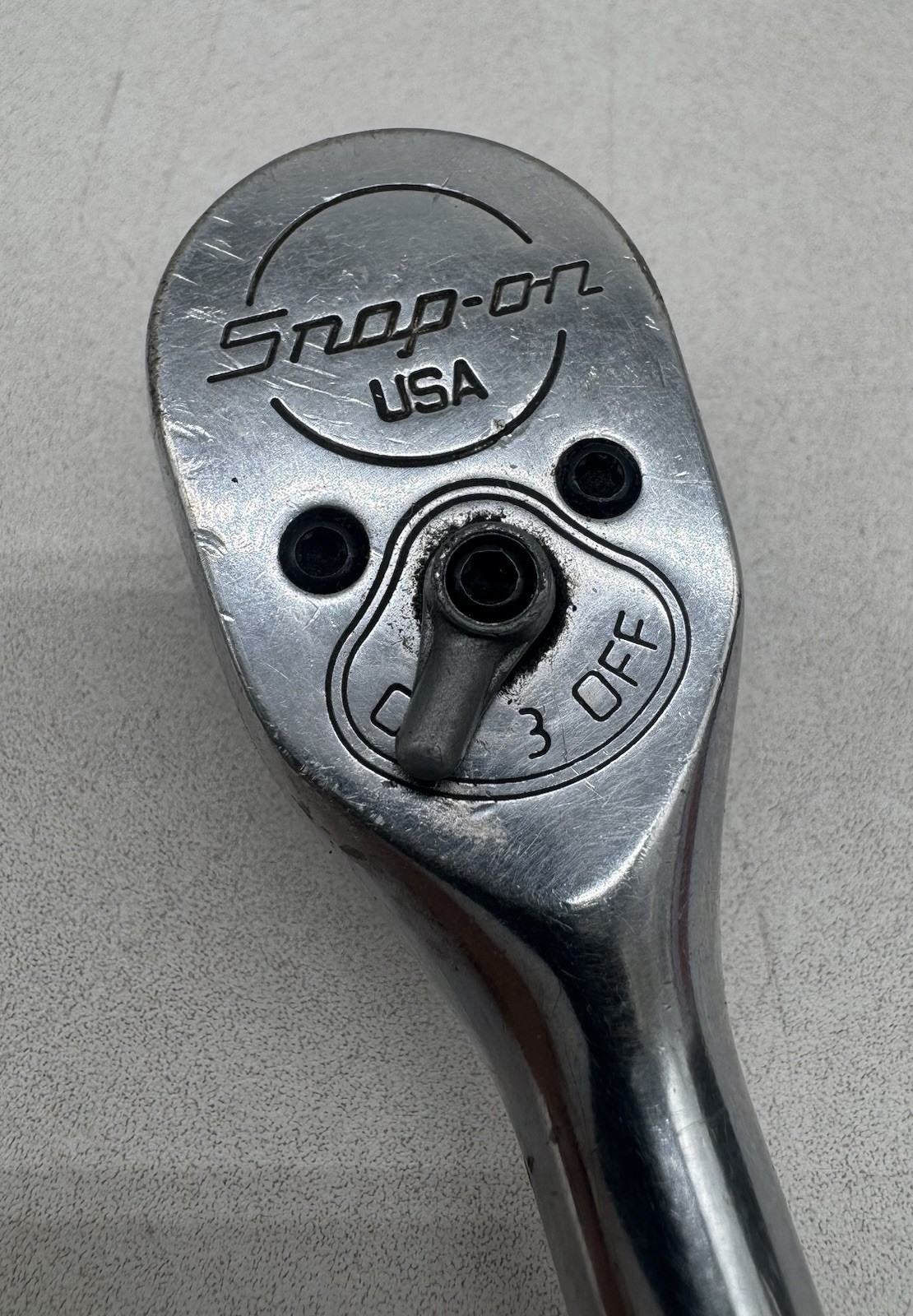 Snap On FL836 3/8″ Drive Ratchet 11″ Black Hard Handle Tool Snap-on USA