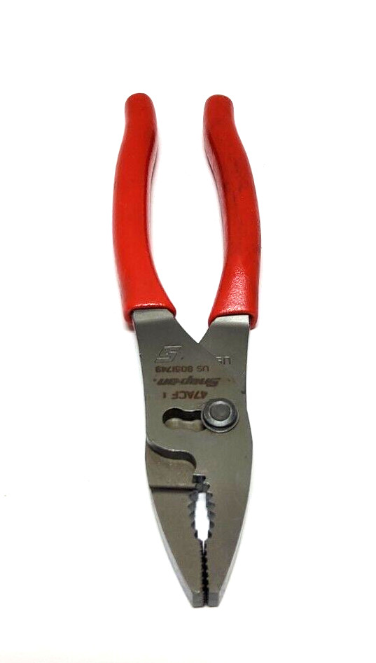New Snap-on™ 7″ long Red Vinyl Grip Combination Slip Joint Pliers 47ACF