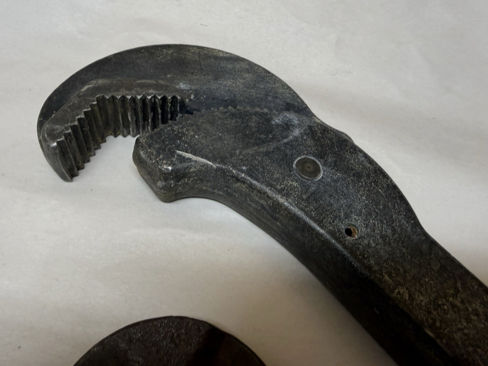 USA Reed MW3/4 & MW1-1/4 One Hand Spring Loaded Pipe Wrench + Heller Masterench