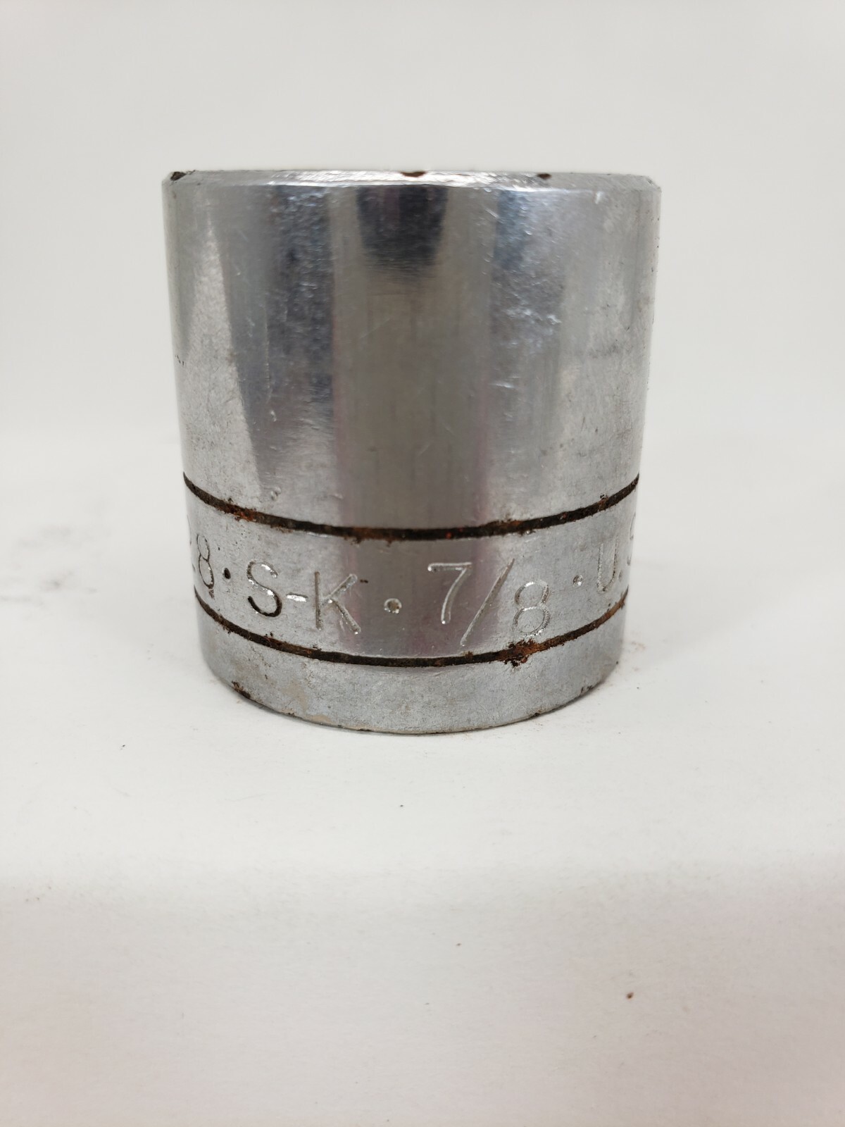 S-K SK 3/8 Drive 12pt Standard Socket, Size 7/8, 45128 Model #, USA