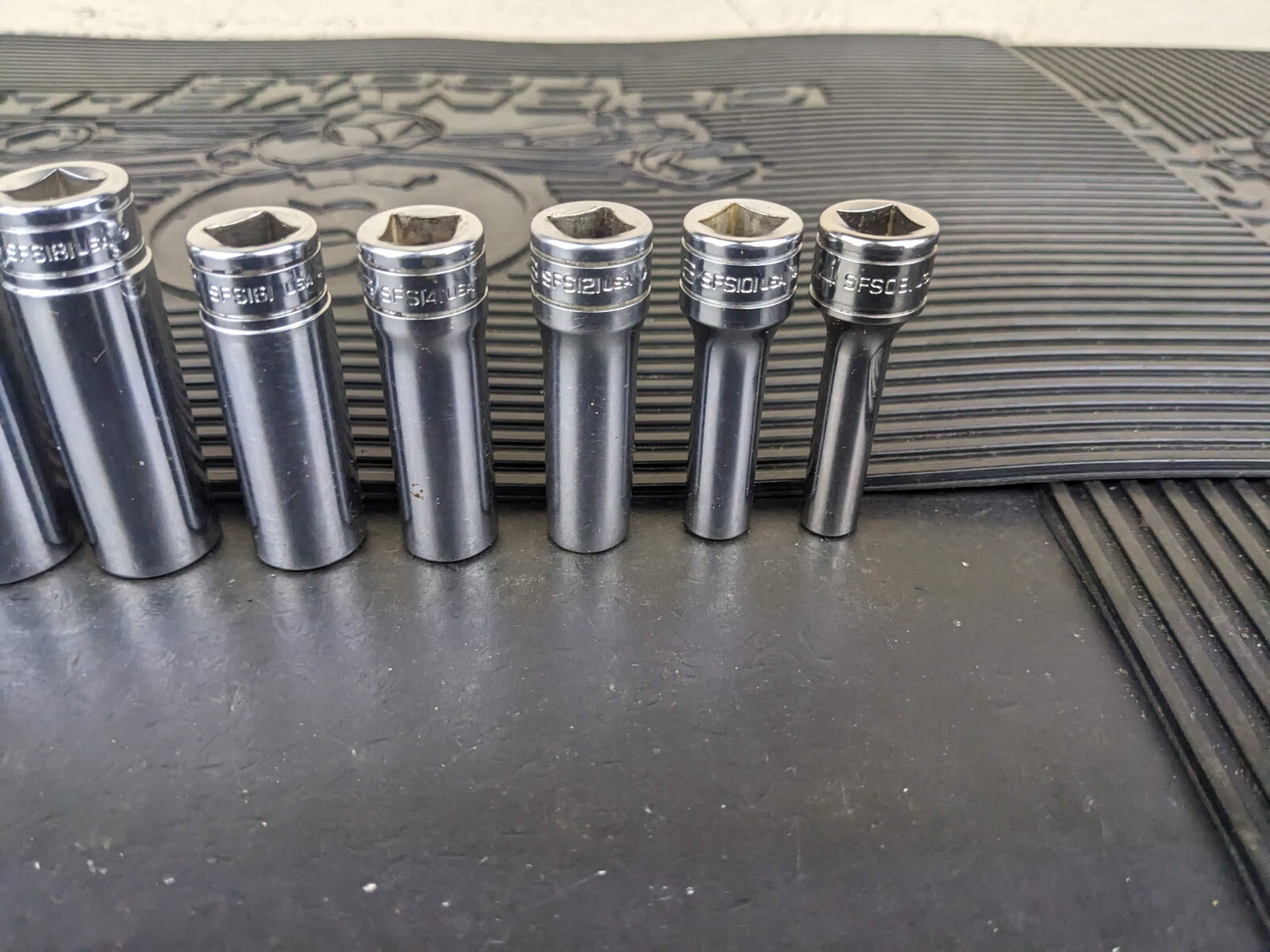 #bg228 Snap on Tools 211SFSY 3/8″ Drive Deep Chrome Socket Set Socket Set