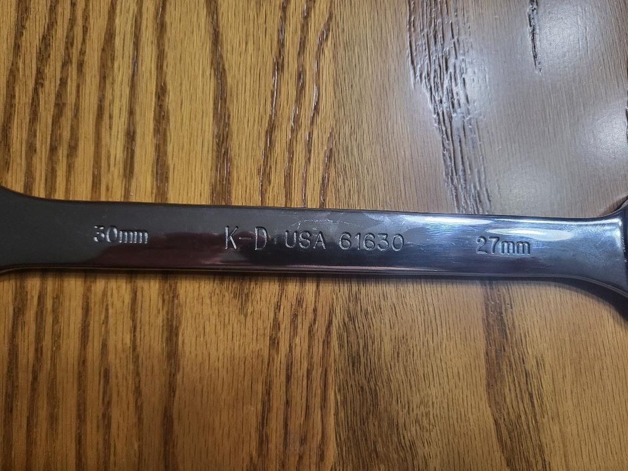 Unused KD Metric 27 MM x 30 MM Double Open-End Wrench ★ Made in USA ★