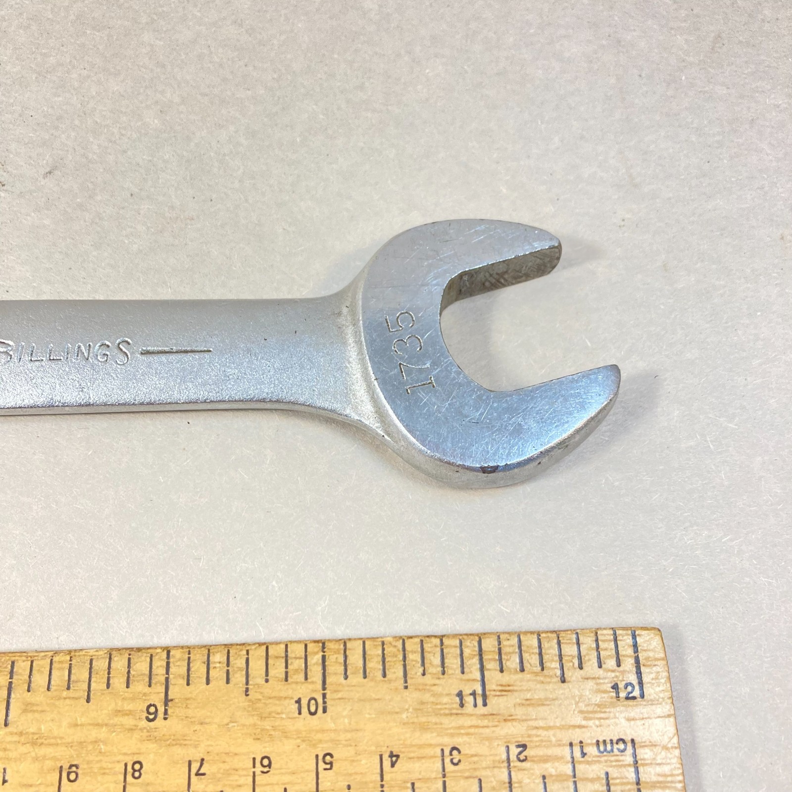 Billings Wrench Open End 1-1/8″-1″ Vitalloy Long Reach #1735 USA