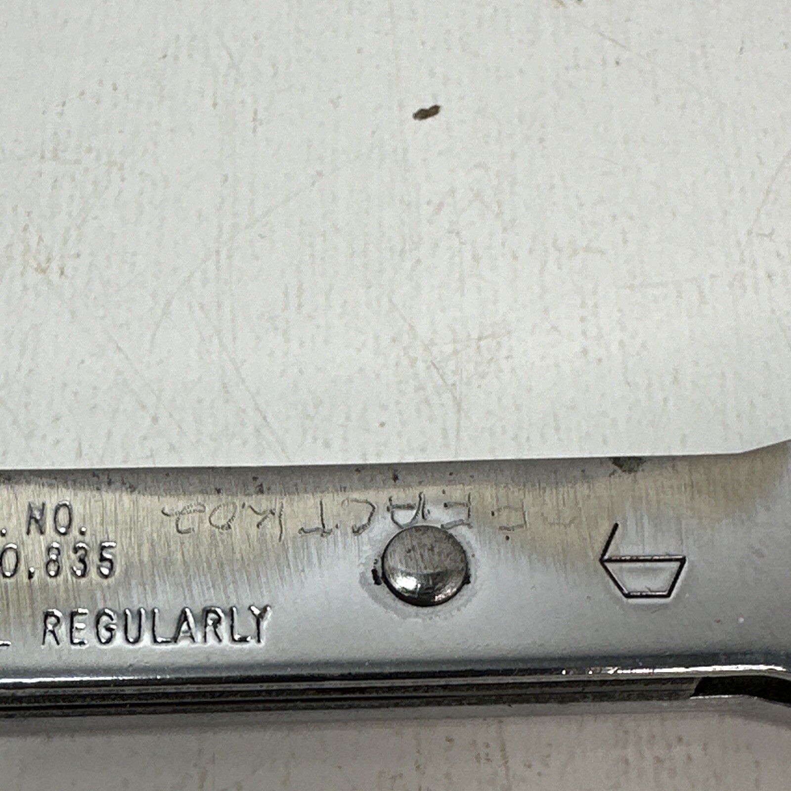 Snap On R1618C 1/2″ x 9/16″ SAE Double Box End Ratcheting Wrench USA 2006