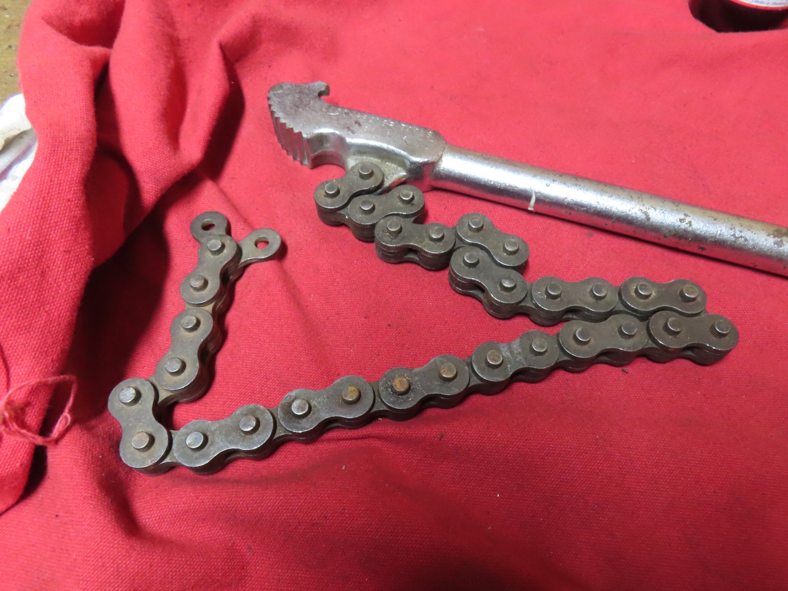 OTC like Chain Wrench,Toledo Beaver,20-1/2″OA,fits 6-1/2″pipe,USA~GD+🤠TB3.13.26