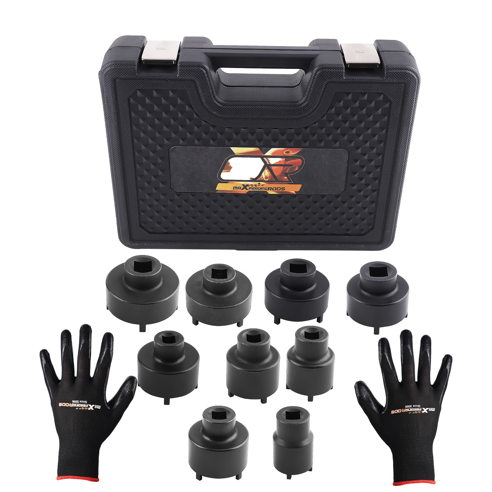 3/4″ Drive Grooved Lock Nuts Socket Set For KM9 KM10 KM11 KM12 Kit