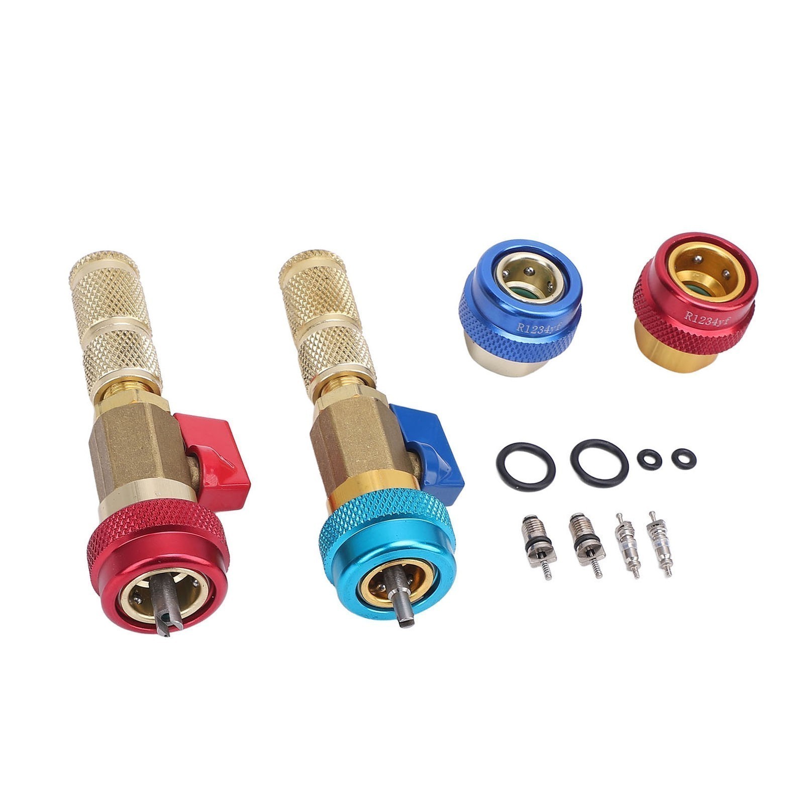 R134A Valve Core Quick Remover Installer Kit Stainless Steel Brass High Low