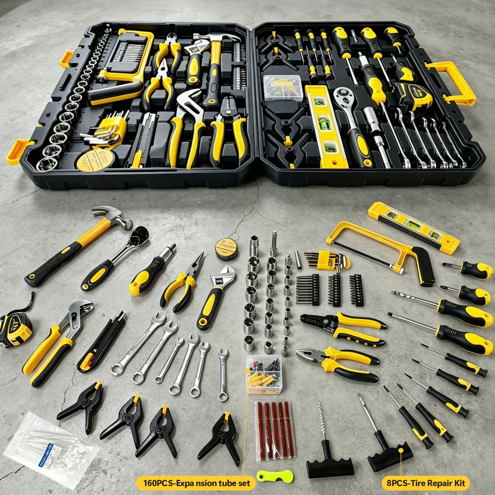 436-Piece Mechanics Tool Set Socket Wrench Auto Repair Kit with Hard Case