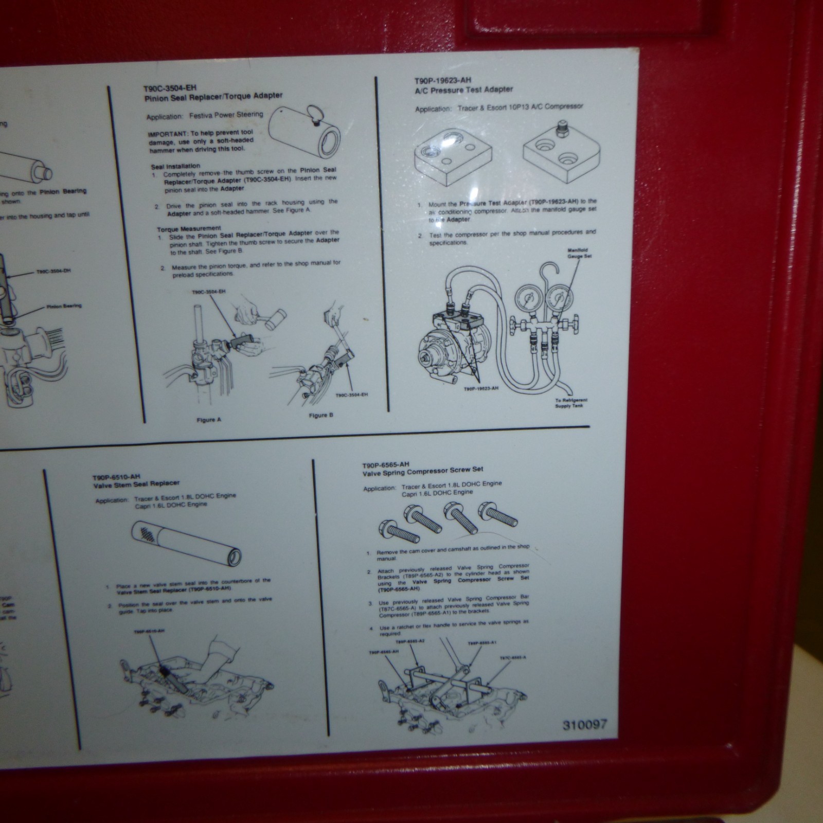 Ford T90P-1000-FH/FH/FLMH Essential Service Set W/Manual