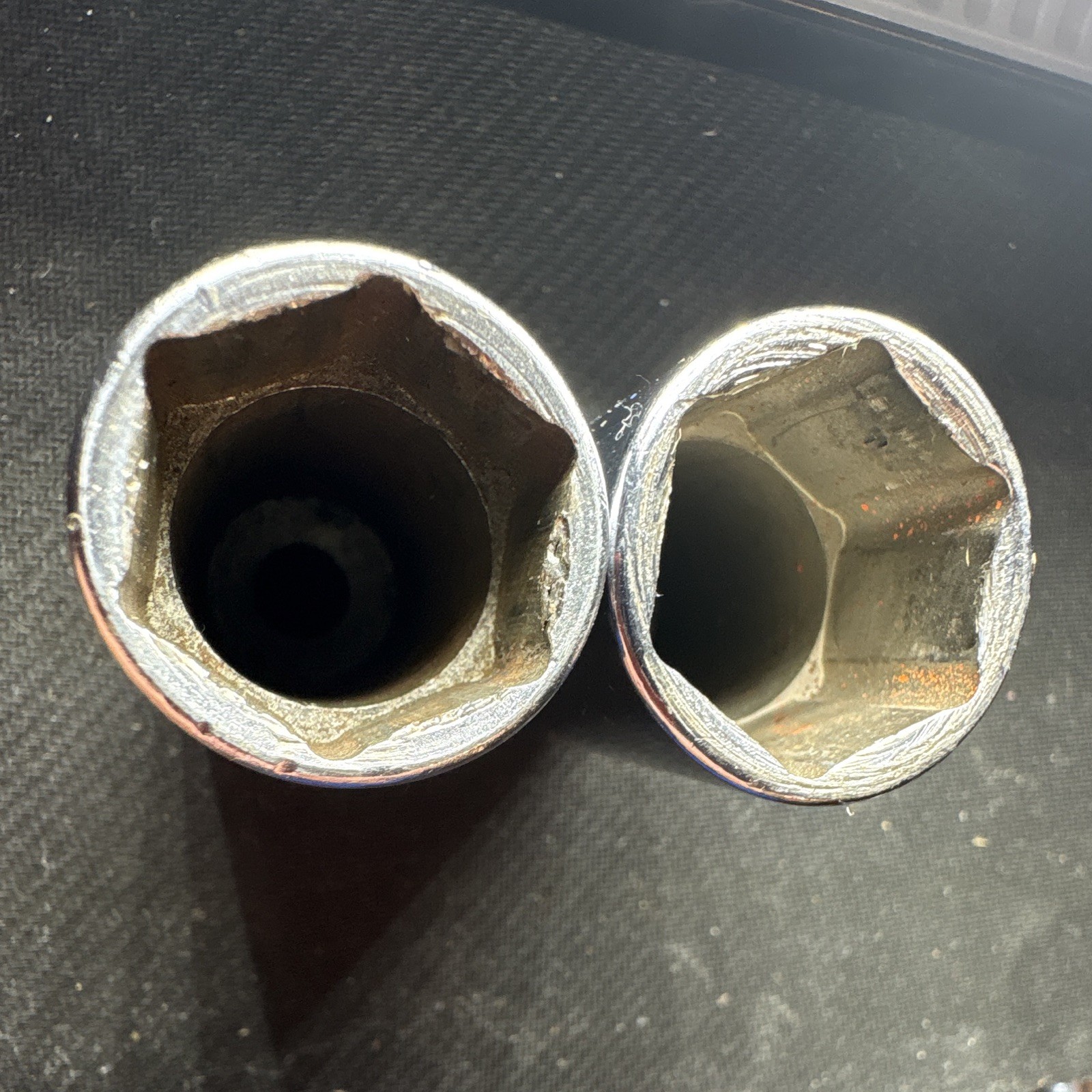 Vintage Snap-on USA SFS Deep Socket Lot 3/8″ Drive 13/16 & 7/8, 2 Pc, 6 Point