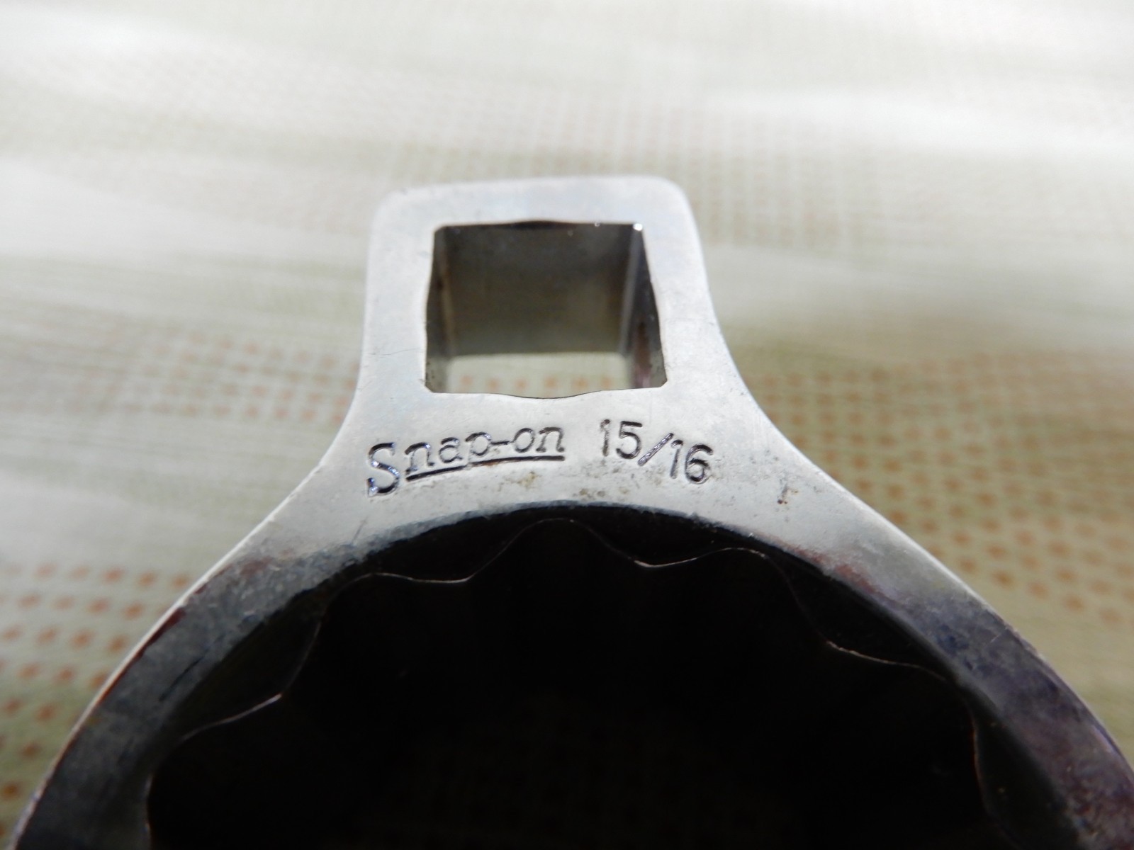 Snap-On 15/16″ Deep Flare Nut Crows Foot Socket 3/8 Drive Great Condition VX