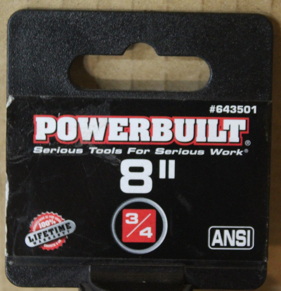 POWERBUILT 643501 3/4″ DRIVE 8″ EXTENSION