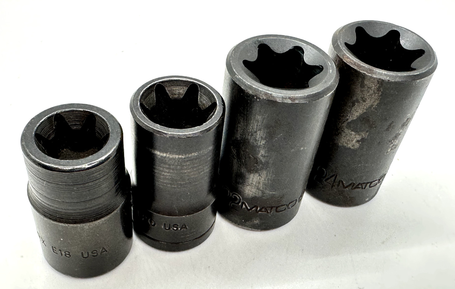MATCO & Lisle Tools Inverted TORX 1/2″ DR IMPACT Socket Set Lot External Star