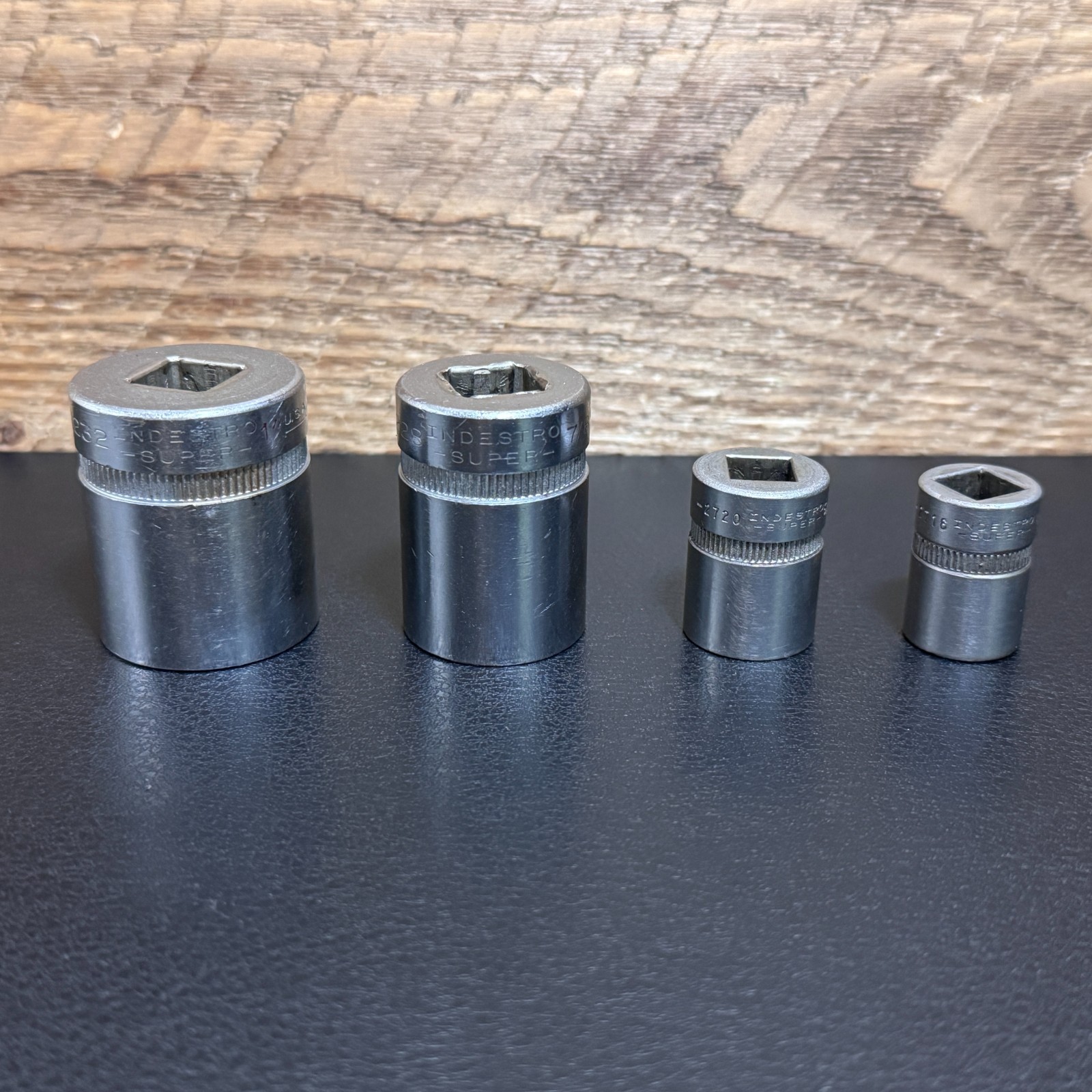 INDESTRO SUPER 1/2 Drive 12PT Socket 1″ 1232 7/8″ 1228 3/8 DR 5/8 2720 1/2″ 2716