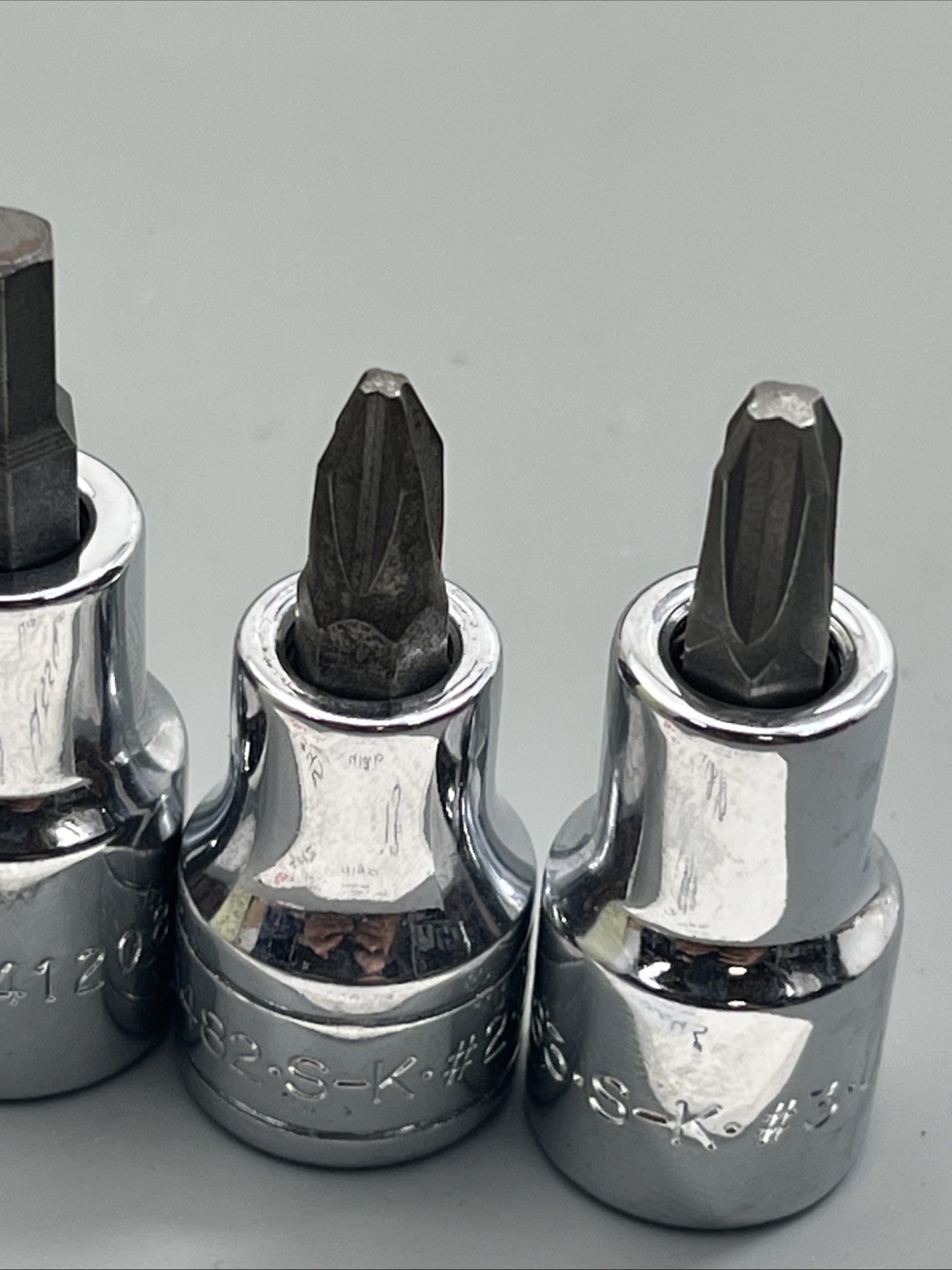 SK Tools 3/8″ Dr. mixed lot 45545 , 41210 , 41208 3/16″ , 45482 #2 , 45483 #3
