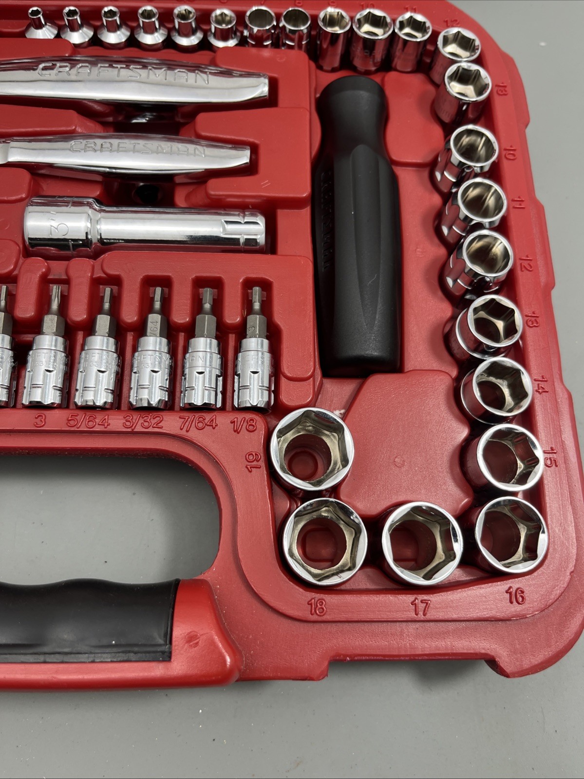 Craftsman «MINT» 80PC Max Axess SAE & Metric Pass-Thru «COMPLETE» Set – 32820