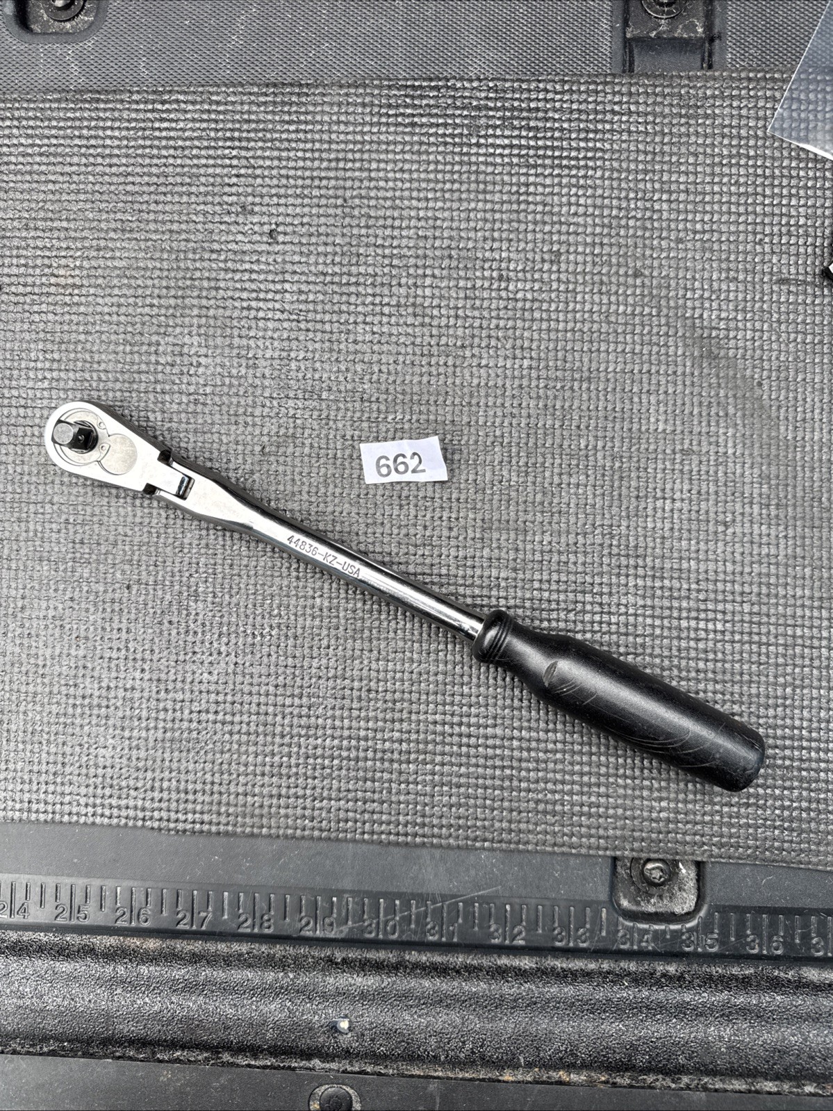 Sears Craftsman USA 3/8” Black Ergo Handle Flex Head Ratchet 44836 Fresh Rebuild