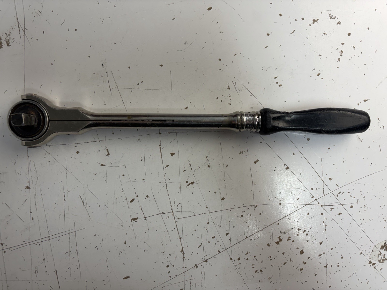 Snap On F747a, 3/8” Drive Swivel Head Ratchet, Black Handle,,,,,see Pics