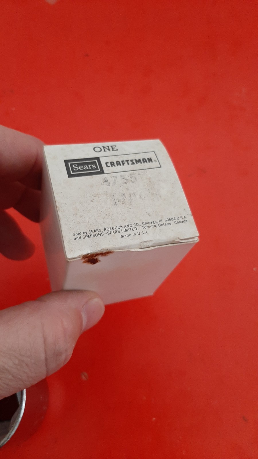 NOS Craftsman USA 47551 -V- Series 1-7/16″ 3/4” Drive 12pt Point Socket