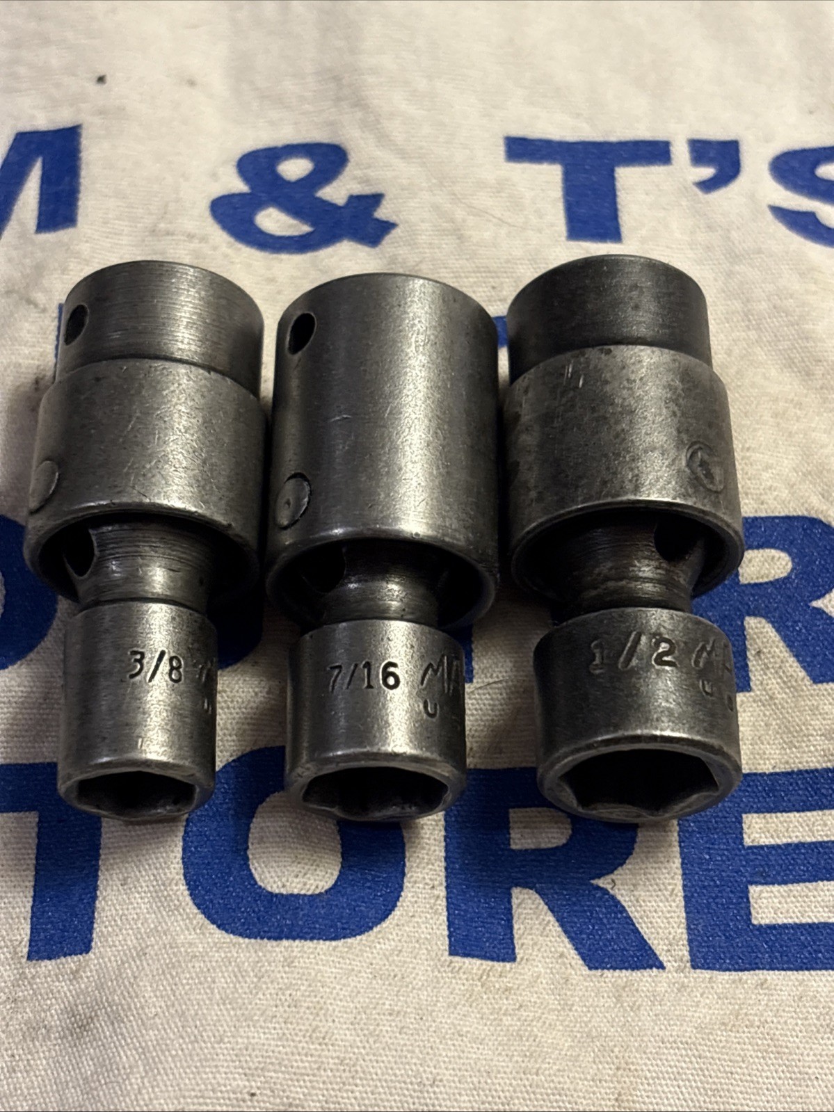 Mac Tools 3/8″ Drive 3pc 6pt SAE Impact Swivel Socket Set 3/8, 7/16, 1/2