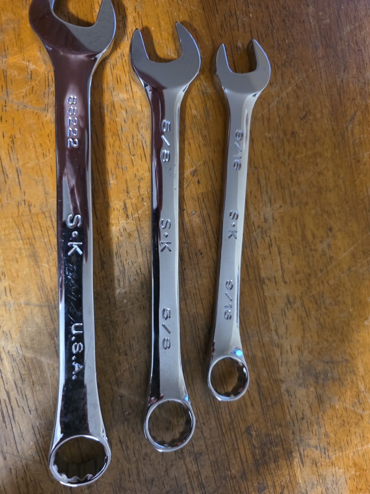 S-K tools SuperKrome 11/16″ ,5/8,and 9/16