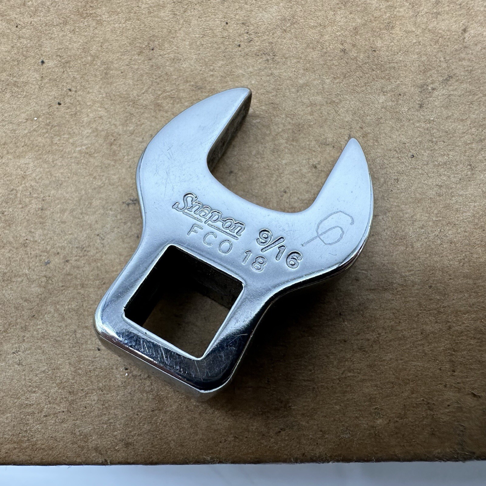 Snap On FCO18 – 3/8″ Drive 9 /16″ Open End Crowfoot Wrench Ships Free