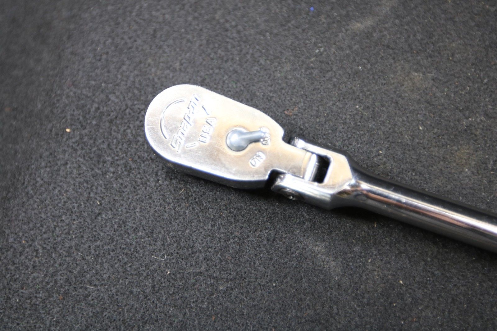 Snap On Tools FHLF80A 3/8″ Drive Dual 80 Long Orange Handle Flex Head Ratchet