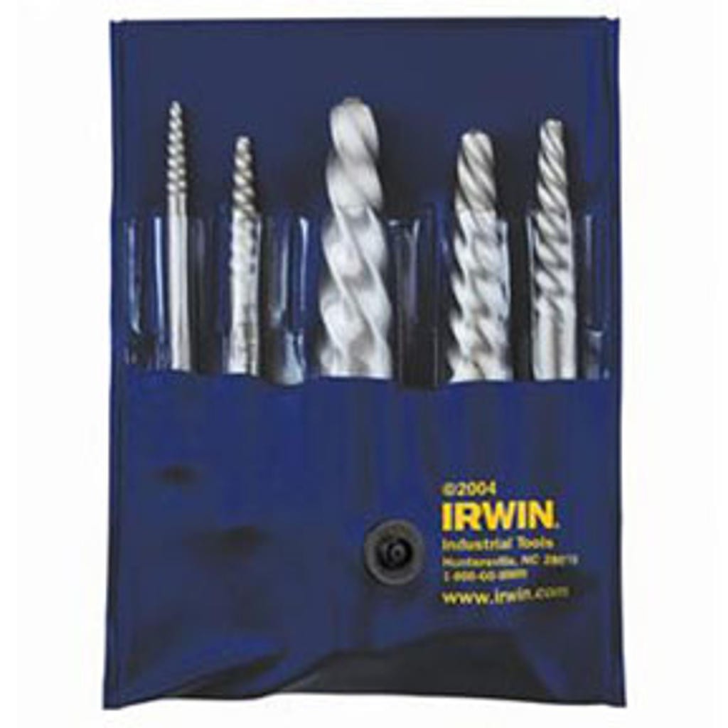 6 Pc. Spiral Flute Screw Extractor Set AHN-53545 Brand New!