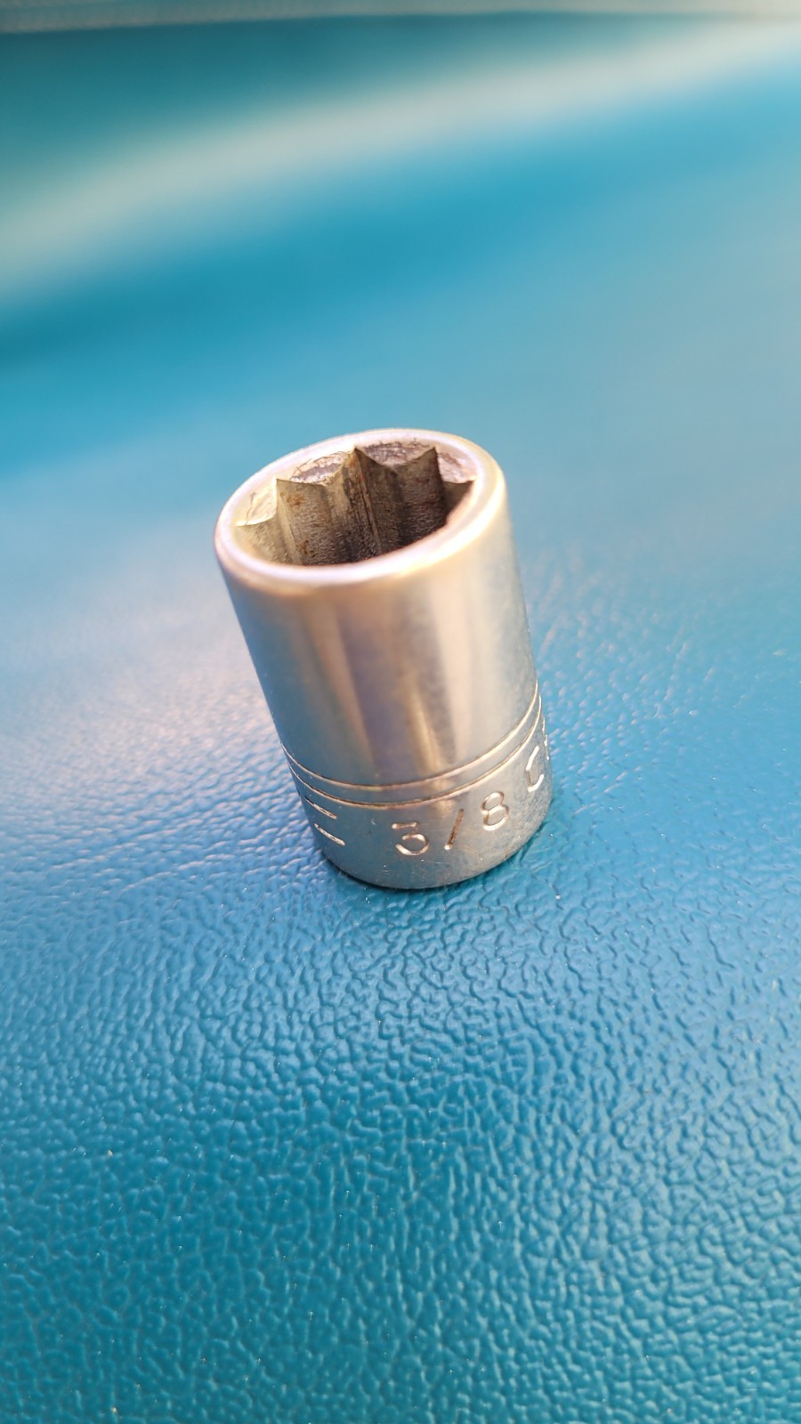 Craftsman 3/8 Drive 3/8 Socket =V= Series 8 Pt. Vintage USA MADE.