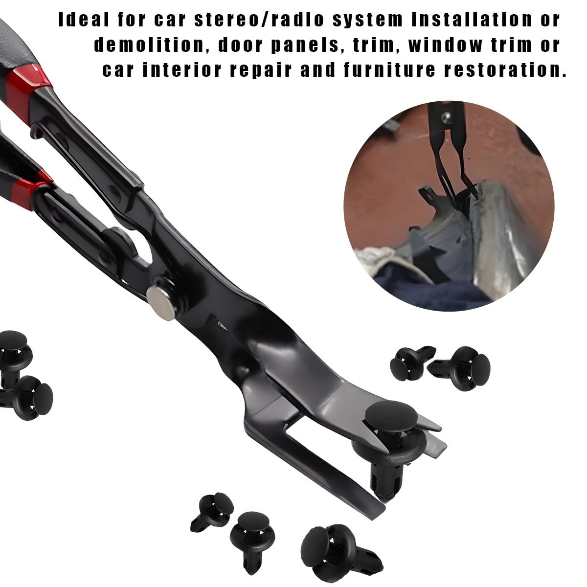 Automotive Push Pin Pliers Panel Clip Removal Pliers Trim Clip Removal Tool